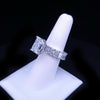 Radiant Majesty Lab Diamond Ring in 18K White Gold, Size