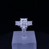 Radiant Majesty Lab Diamond Ring in 18K White Gold, Size