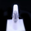 Large Platinum Art Deco Baguette Lab Diamond Statement Ring