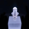 Large Platinum Art Deco Baguette Lab Diamond Statement Ring