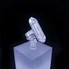 Large Platinum Art Deco Baguette Lab Diamond Statement Ring