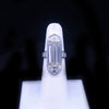 Medium Platinum Art Deco Baguette Lab Diamond Statement Ring