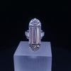 Medium Platinum Art Deco Baguette Lab Diamond Statement Ring