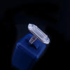 Medium Platinum Art Deco Baguette Lab Diamond Statement Ring