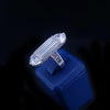 Medium Platinum Art Deco Baguette Lab Diamond Statement Ring