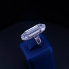 Small Platinum Art Deco Baguette Lab Diamond Statement Ring