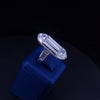 Small Platinum Art Deco Baguette Lab Diamond Statement Ring