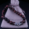 David Yurman Men's Spiritual Beads Bracelet with Tiger's Eye and Silver, 8mm,