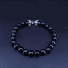David Yurman Spiritual Beads Bracelet Sterling Silver with Black Onyx, 8mm