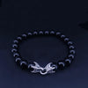 David Yurman Spiritual Beads Bracelet Sterling Silver with Black Onyx, 8mm