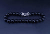 David Yurman Spiritual Beads Bracelet Sterling Silver with Black Onyx, 8mm