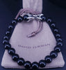 David Yurman Spiritual Beads Bracelet Sterling Silver with Black Onyx, 8mm