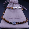 David Yurman Spiritual Beads Compass Bracelet in Tiger-Eye Onyx at Nordstrom