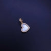 David Yurman Elements Heart Pendant 18K YG with Mother of Pearl and Diamonds