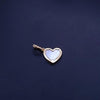 David Yurman Elements Heart Pendant 18K YG with Mother of Pearl and Diamonds