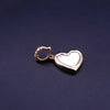 David Yurman Elements Heart Pendant 18K YG with Mother of Pearl and Diamonds