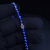 David Yurman Lapis Spiritual Bead Bracelet Silver Hamsa