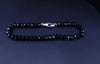 Spiritual Beads Faceted Bracelet Sterling Silver with Black Spinel, 5mm