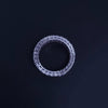 Custom Made Imperial Ruby & Diamond Eternity Band 14K White G Any Size Available