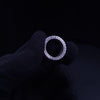 Custom Made Imperial Ruby & Diamond Eternity Band 14K White G Any Size Available