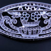 Vintage Diamond Ruby Sapphire Emerald Floral Brooch in 18K White Gold