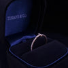 Tiffany & Co T Diamond Wire Band Ring in 18K Yellow Gold