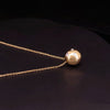 Tiffany & Co. 18 Karat Yellow Gold Etoile Diamond Platinum Ball Pendant Necklace