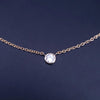 Tiffany & Co. Elsa Peretti Diamond by the Yard Pendant Necklace 18K  Yellow Gold