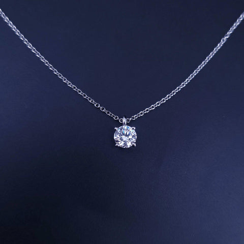 Tiffany Diamond Pendant Solitaire with Diamond in Platinum 950