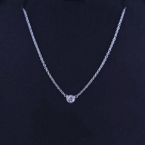 Tiffany & Co Elsa Peretti Diamonds by the Yard Pendant in Platinum