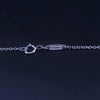Tiffany & Co Gold Heart Key Necklace Diamond Pendant Charm Chain 16''