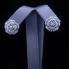 CHANEL BOUTON DE CAMELIA EARRINGS 18K White Gold, with Diamonds