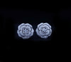 CHANEL BOUTON DE CAMELIA EARRINGS 18K White Gold, with Diamonds