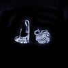 CHANEL BOUTON DE CAMELIA EARRINGS 18K White Gold, with Diamonds