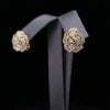 CHANEL Bouton De Camélia Diamond Earrings in 18K Yellow Gold