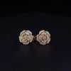CHANEL Bouton De Camélia Diamond Earrings in 18K Yellow Gold