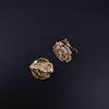 CHANEL Bouton De Camélia Diamond Earrings in 18K Yellow Gold