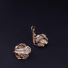 CHANEL Bouton De Camélia Diamond Earrings in 18K Yellow Gold
