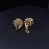 CHANEL Bouton De Camélia Diamond Earrings in 18K Yellow Gold