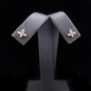 Tiffany & Co. Fleur-De-Lis Diamond 18k Yellow Gold Stud Earrings