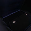 Tiffany & Co. Fleur-De-Lis Diamond 18k Yellow Gold Stud Earrings