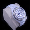 CHANEL J12 Chronograph Automatic Watch with White Ceramic Case & Bracelet
