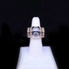 Art Deco Inspired 18K Gold Diamond Geometric Ring
