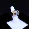 Art Deco Inspired 18K Gold Diamond Geometric Ring