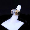 Art Deco Inspired 18K Gold Diamond Geometric Ring