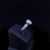 Custom Made 18K White Gold Round Brilliant Diamond Halo Ring