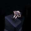 Vintage Marquise Blue Sapphire and Diamond Outstanding Set in 14K Yellow Gold