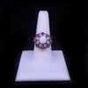 Opal & Ruby Cluster Ring
