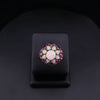 Opal & Ruby Cluster Ring