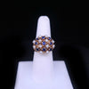 Vintage 14k Yellow Gold Ring with Sapphires & Pearls